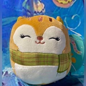 Squishmallow Erin the Cozy Squirrel ~ 5 inches~new with tags~Autumn 2023 Series